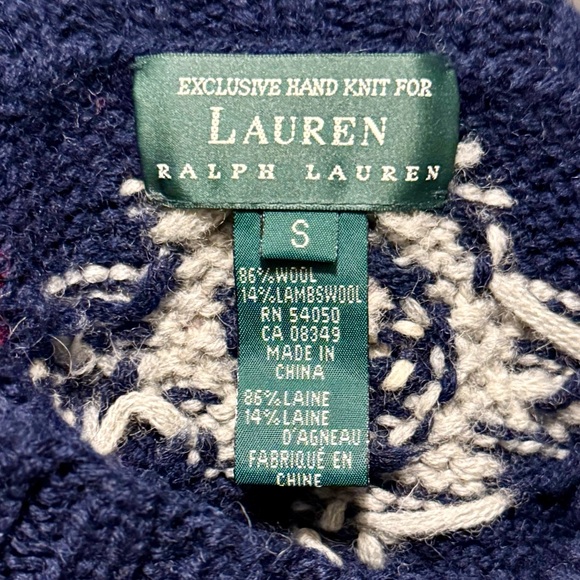 Vintage Hand Knit Ralph Lauren Sweater - Picture 4 of 4